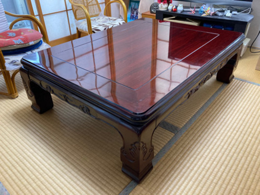 家具調　コタツ　座卓　薄型ヒーター