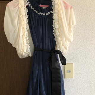 パーティードレスとボレロのセット【値下げしました】の画像