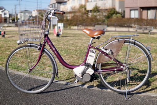 ?首都圏無料配送?⭐️格安⭐ ブリヂストン アシスタ 26インチ 3段 4.0Ah ワインレッド