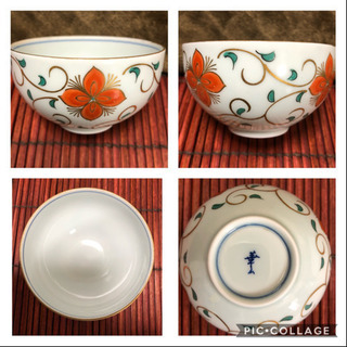 ほぼ未使用】有田焼　華山　湯呑み　茶碗　5客の画像