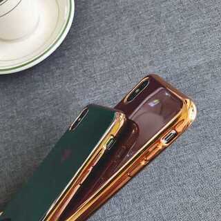 【新品】 iPhone XSMAX ケース ハート ローズゴールド②の画像