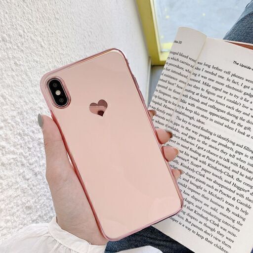 【新品】 iPhone 11ProMAXケース ハート ローズゴールド②