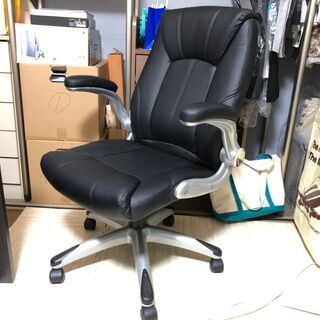 ビジネスチェア 社長椅子 レクアス 合成皮革 ブラック