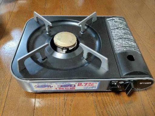カセットコンロ　グリル付き　中古