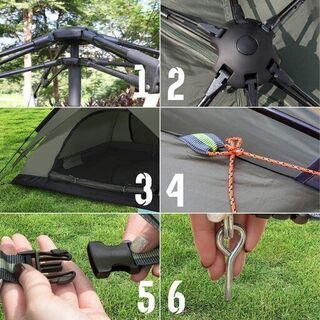 【新品】3～4人用 ワンタッチテント 二重層 ワンタッチ2WAY テント 設営簡単 uvカット加工 防風防水 折りたたみ 超軽量 防災用 キャンプ用品 アウトドア 耐水圧3000mm　の画像