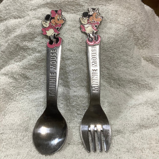 ミニー　カトラリー　スプーンフォークセット