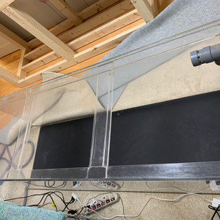 180アクリル水槽、120蛍光灯ライト付き