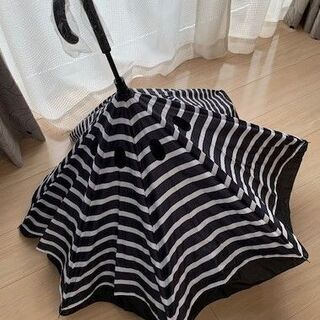 逆さに開く二重傘　新品未使用品　全長８０ｃｍ　１５００円　撥水・ＵＶ加工の画像