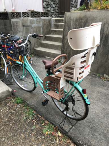 【美品】子供乗せ自転車　26インチ　防犯登録解除済み