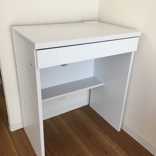 コンパクトデスク　白　中古の画像