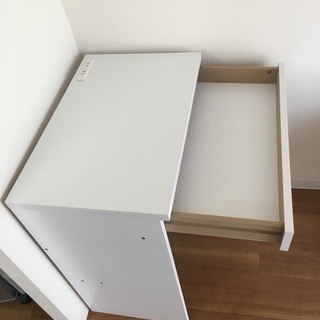 コンパクトデスク　白　中古の画像