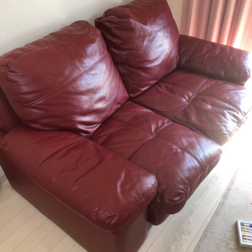 ニトリ　レザーソファ