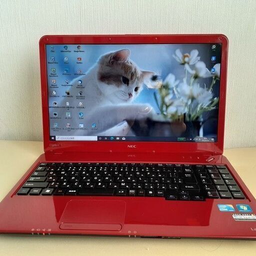 【取引中です】☆core i5＋SSDで快適☆　NEC　LaVie　Wi-Fi  マルチ　レッド　15インチ　Windows10　②