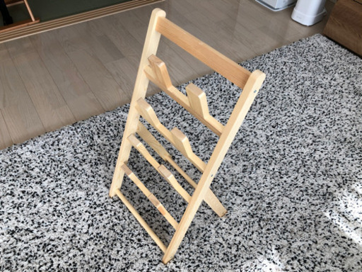 IKEA PIPEL　スリッパスタンド　パイン材　クリア