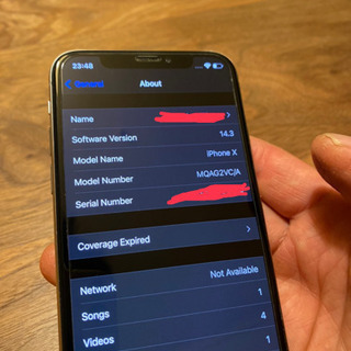 【値下げ 】iPhone X  256GB SIMフリー　シルバー　バッテリー83%の画像