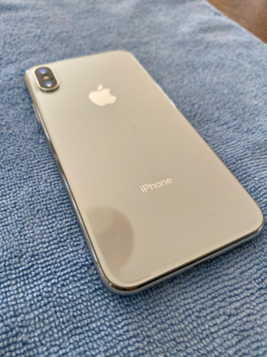 【値下げ 】iPhone X  256GB SIMフリー　シルバー　バッテリー83%