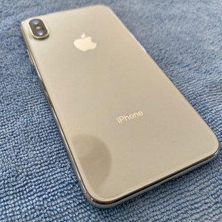 【値下げ 】iPhone X  256GB SIMフリー　シルバー　バッテリー83%