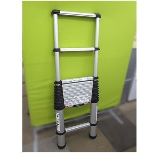 札幌【長谷川工業 伸縮はしご 3.80m】HPS-38BD アルミ合金 テレスコピックラダー コンパクト ハシゴ 梯子 建築 園芸 ガーデニング ハセガワ HASEGAWA 北20条店