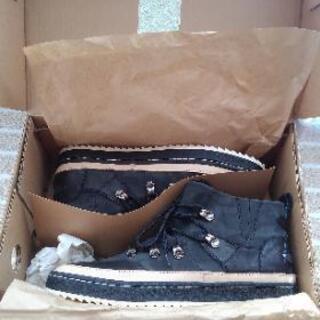 本革 レザー D'IVERSUS KITCHEN トレッキング スニーカー　新品の画像