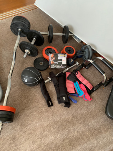 ダンベル、多数、アブローラ、低酸素マスク等まとめ売り