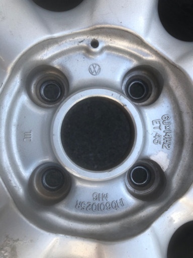 VW純正　165/55r14 14インチ 6J+45 軽流用に！　