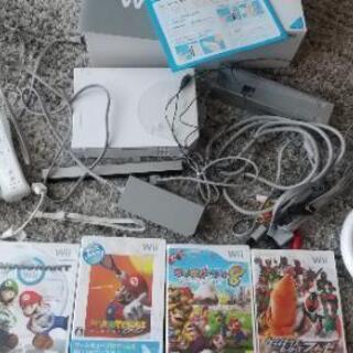 Wii本体 ソフト４つ含む