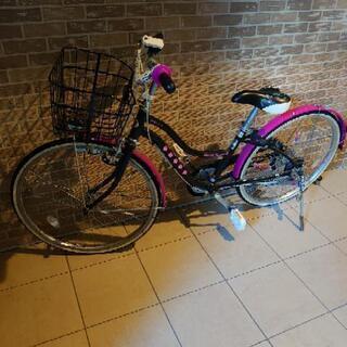 女の子用 自転車WB464 ブラックパンサー 24インチ