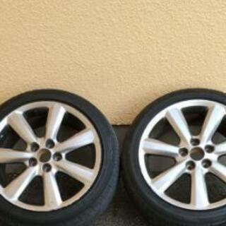タイヤ ホイール 2本　１８クラウンの画像