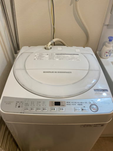 ＳＨＡＲＰ　洗濯機　7Kg