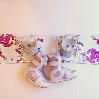 K2 キッズスノーボード キッズ 90 3点セット 中古