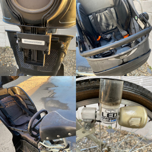 ☆三人乗り自転車☆大人＋子供2人☆OGKバスケット&ブリヂストンリアシート☆LEDライト☆