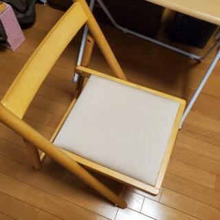 机椅子のセットの画像