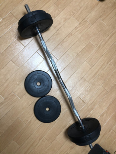 バーベル　シャフト　アームカール用　2.5kg×4枚 5kg×2枚