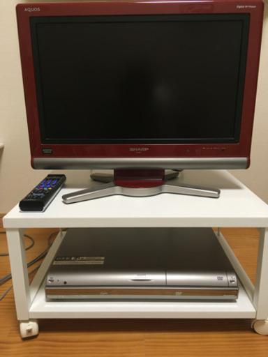 シャープ　テレビレコーダーセット