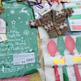 クリスマス アンクル チムニー メロディーライト オーナメント スクイーズ ハンドメイド 壁掛け 食器 置物 ラッピング ポストカード 雑貨 あみぐるみ 編み物 シール プレゼント インテリア 福袋 大量  紙袋 プレート ガラス細工の画像