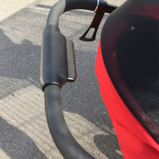 Ａ型3輪ベビーカー(アップリカ　スムーヴ　赤色)の画像