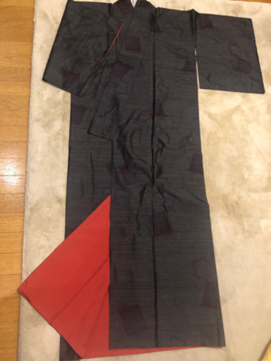 大島紬　着物　粋な雰囲気❗️
