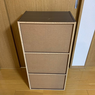 ブラウン 3段ボックス譲りますの画像