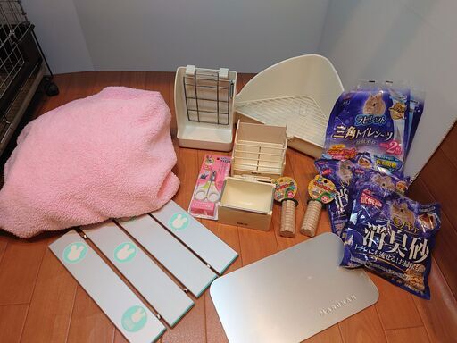 追加値下げ）うさぎ飼育ほぼフルセット ケージ他（中古）