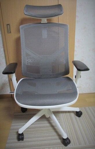 ニトリ　ワークチェア　ジオーネ　ホワイト/グレー　～新品同様～ テレワーク