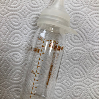 [お譲り先決定]哺乳瓶ガラス100mlの画像