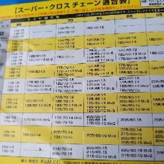 [2品目無料]タイヤチェーン　未使用保管品　K＆M1000  の画像
