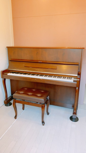 YAMAHA猫足ブラウン木製アップライトピアノ☆中古