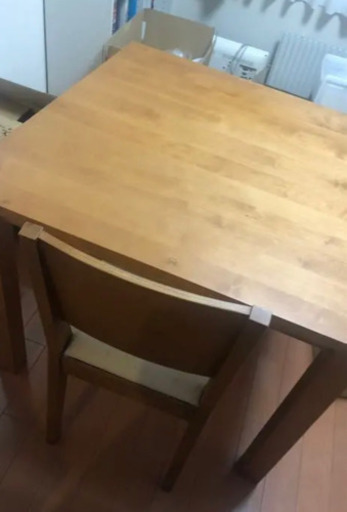 無印良品　バーチ材　ダイニングテーブル