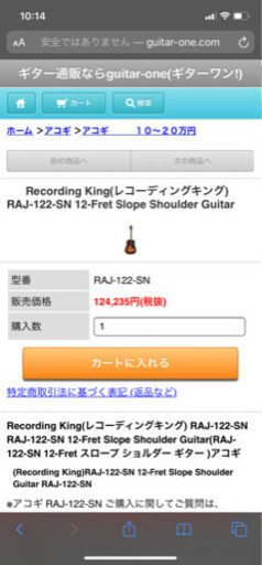 定価の約4分の1！　中古ギター
