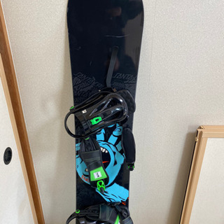サンタクルーズ スノーボード 板 ビンディング付き