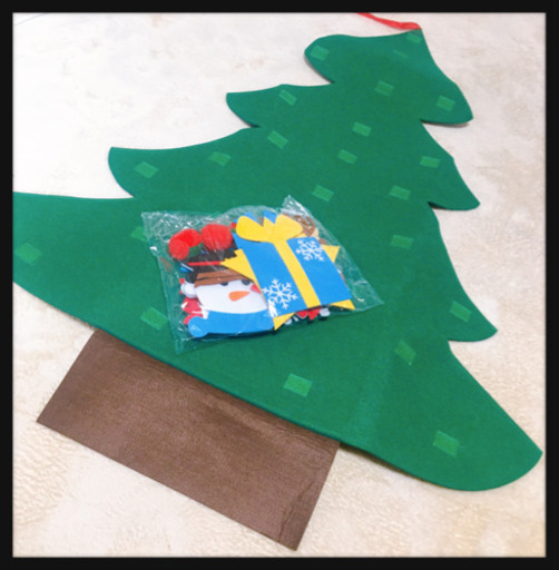 ご購入者様決定[未使用]クリスマスツリー もみの木 可愛い壁飾り 壁掛け 知育玩具 インテリア