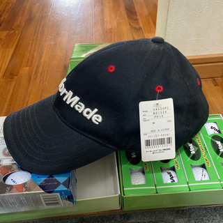 中古ゴルフバッグセット　新品ボール、新品キャップ付きの画像