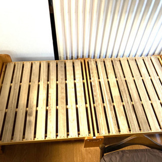 木製折り畳みベッド　の画像