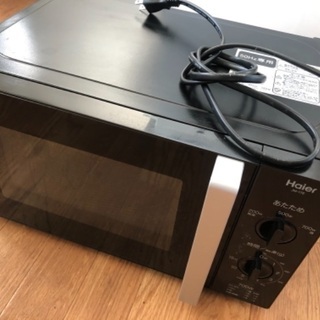 ハイアール　電子レンジ　(黒)の画像